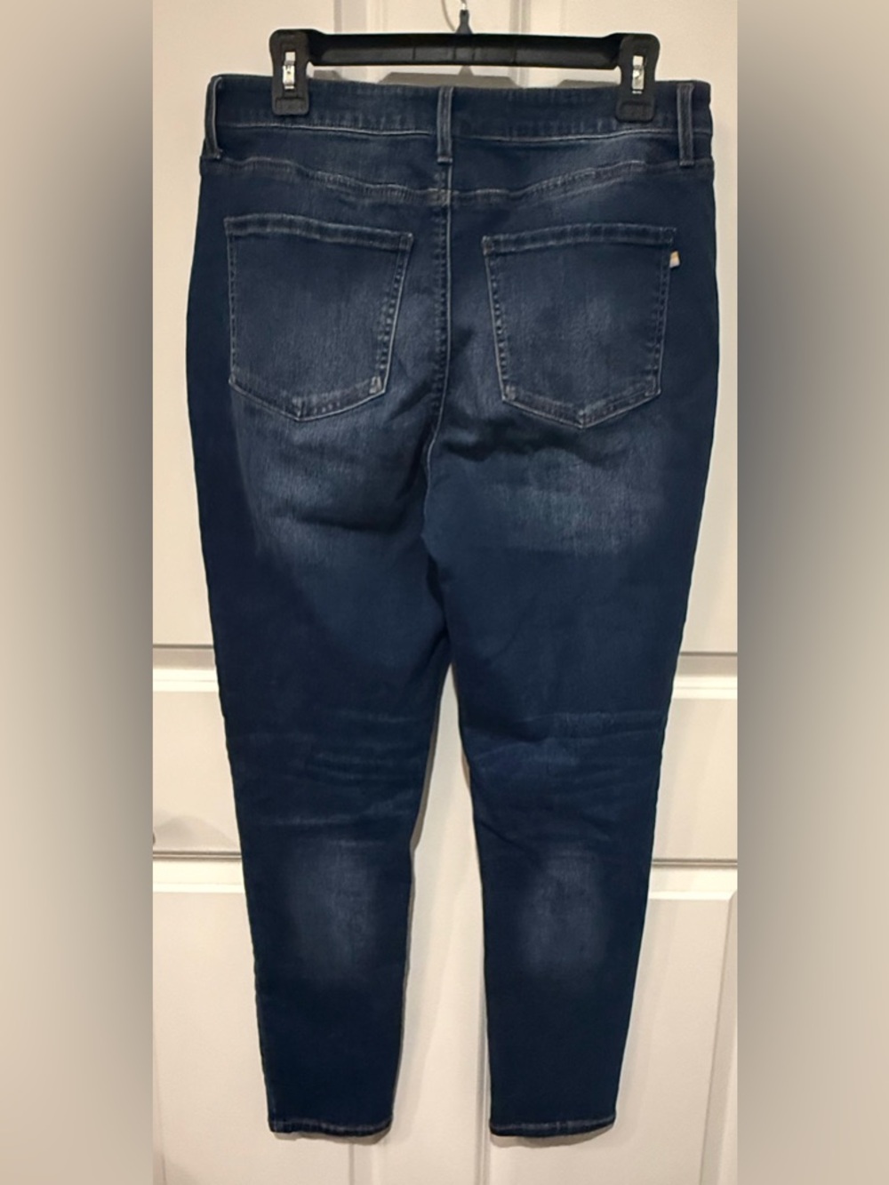 Women's Dark Indigo High-Rise Stretch Ankle Jeans - Picture 2 of 3